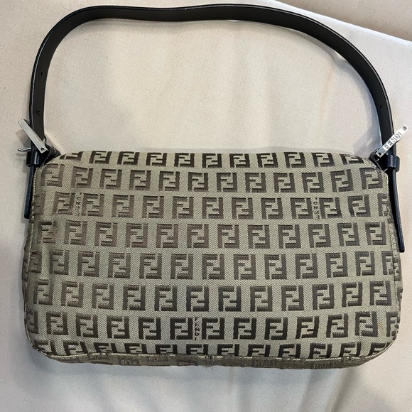 Fendi Brown Zucchino Baguette - Picture 9 of 13